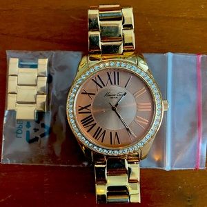 Kenneth Cole New York Rose Gold and Crystal Watch